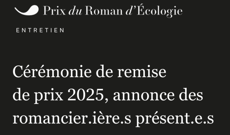 Cérémonie de remise de prix 2025, Annonce des romancier.ière.s présent.e.s