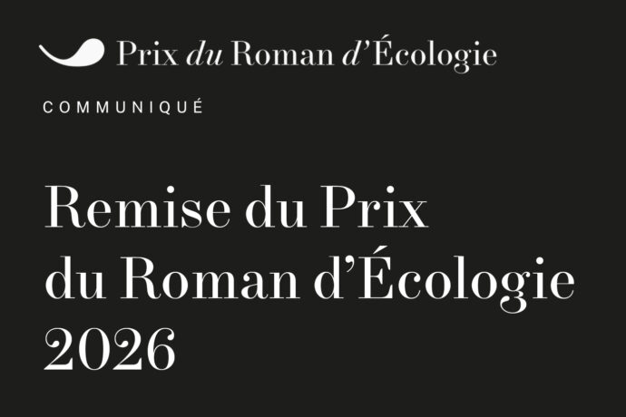 Communiqué de presse – Remise du Prix du Roman d’Écologie 2026